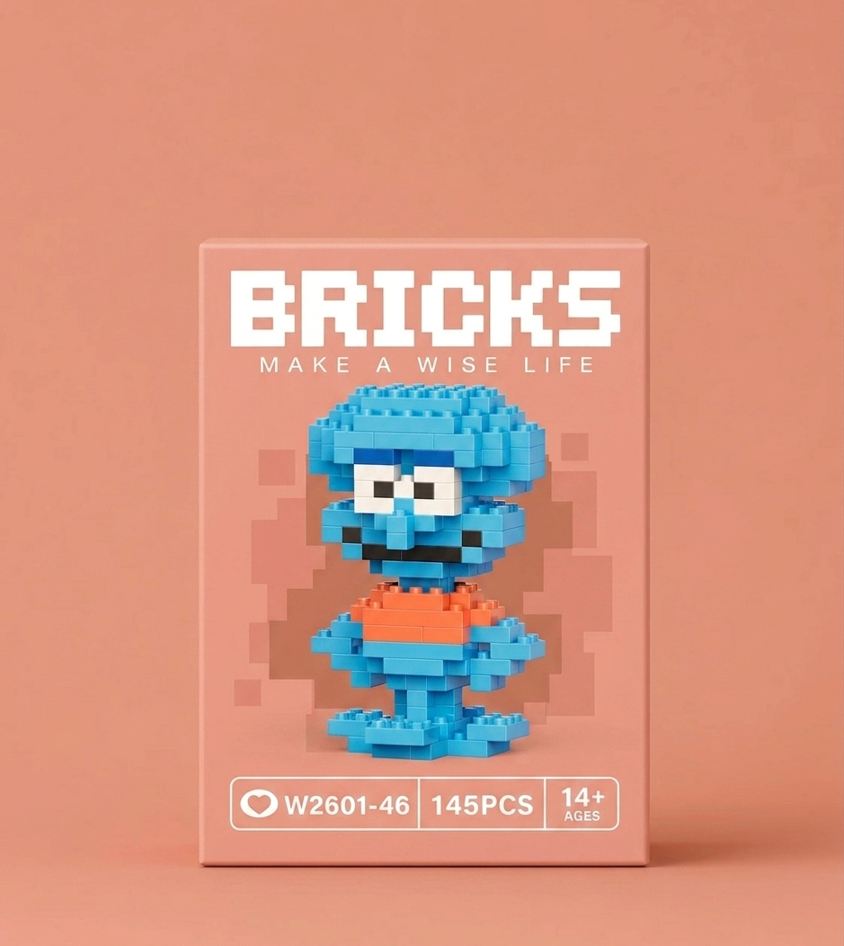 Squidward Brick Figure Set
